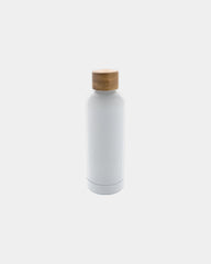 Bottiglia termica acciaio riciclato 500ml da personalizzare - Bianco