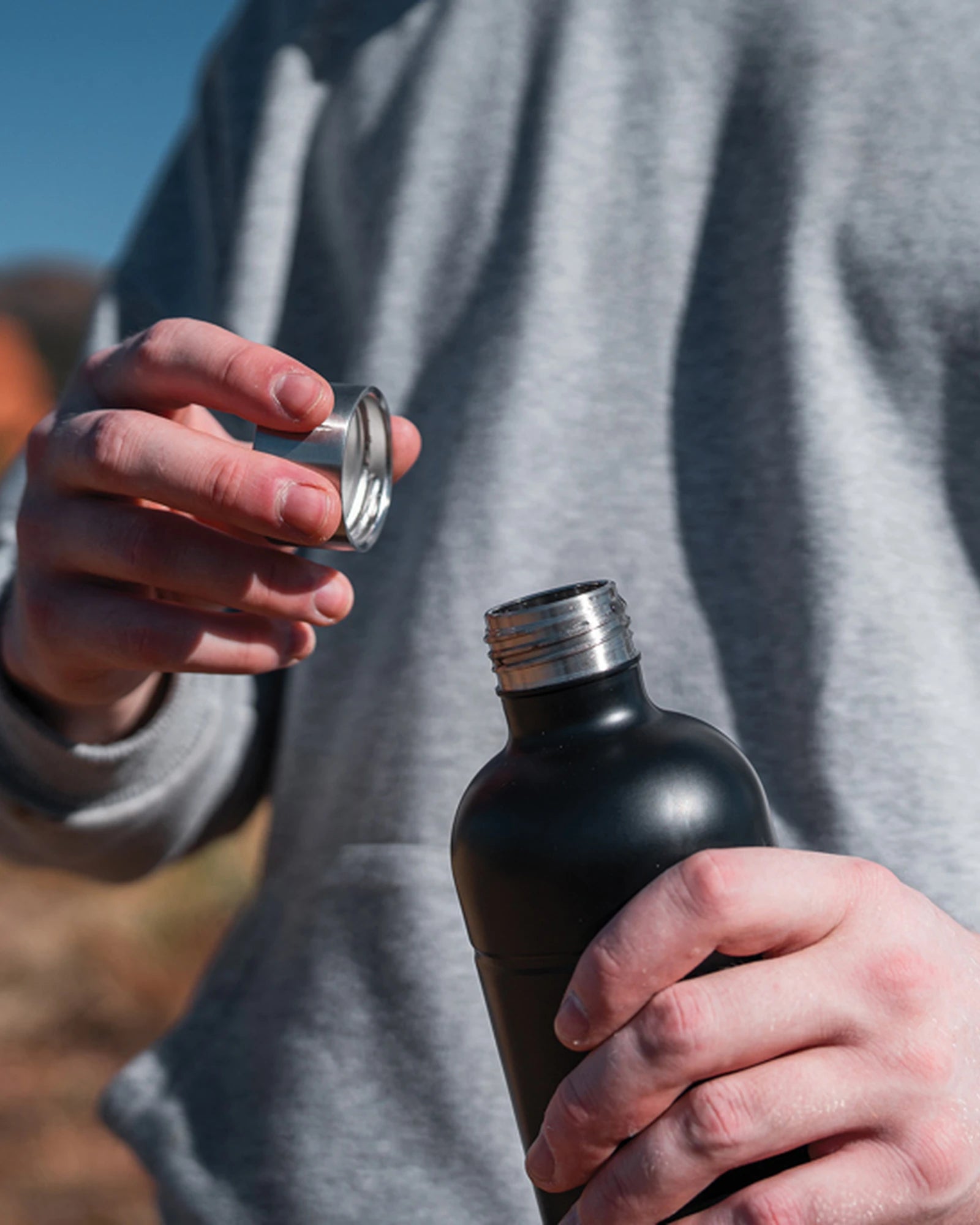 Borraccia gasata acciaio riciclato RCS 800ml da personalizzare - 5