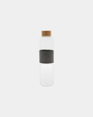 Borraccia vetro coperchio bambù 750ml da personalizzare - 1