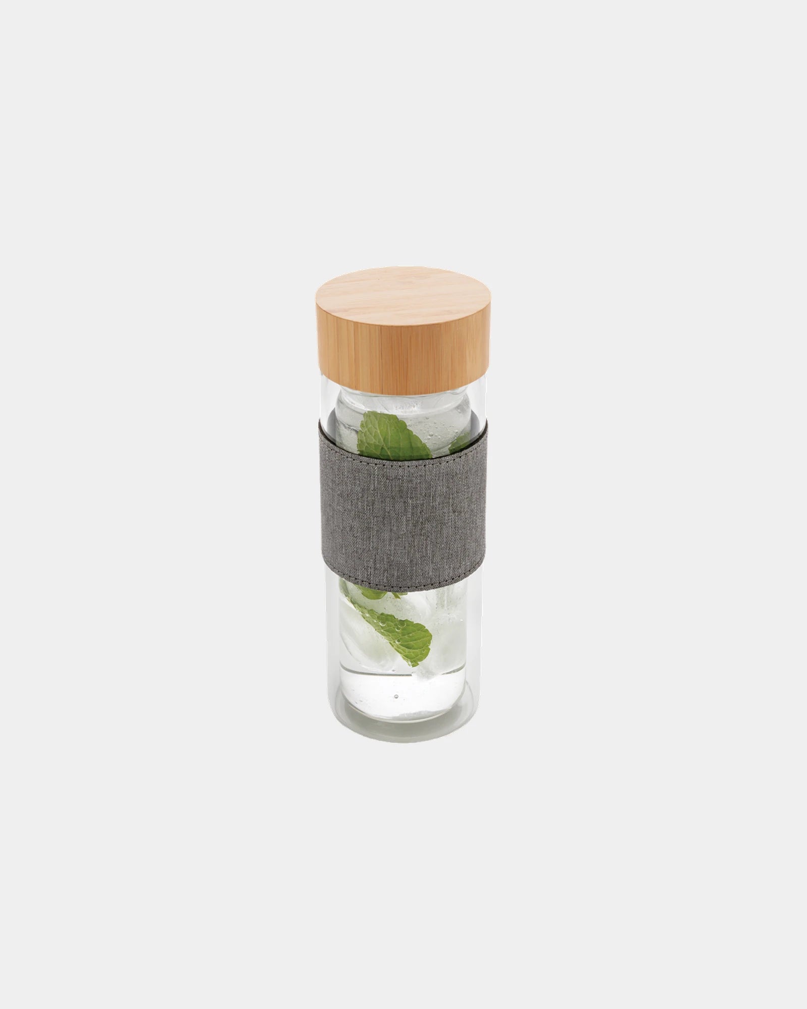 Borraccia doppia parete vetro Impact 360ml da personalizzare - Trasparente