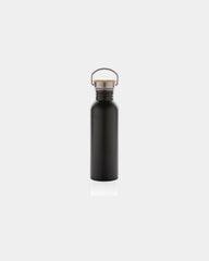 Borraccia acciaio inox coperchio bambù da personalizzare - 1