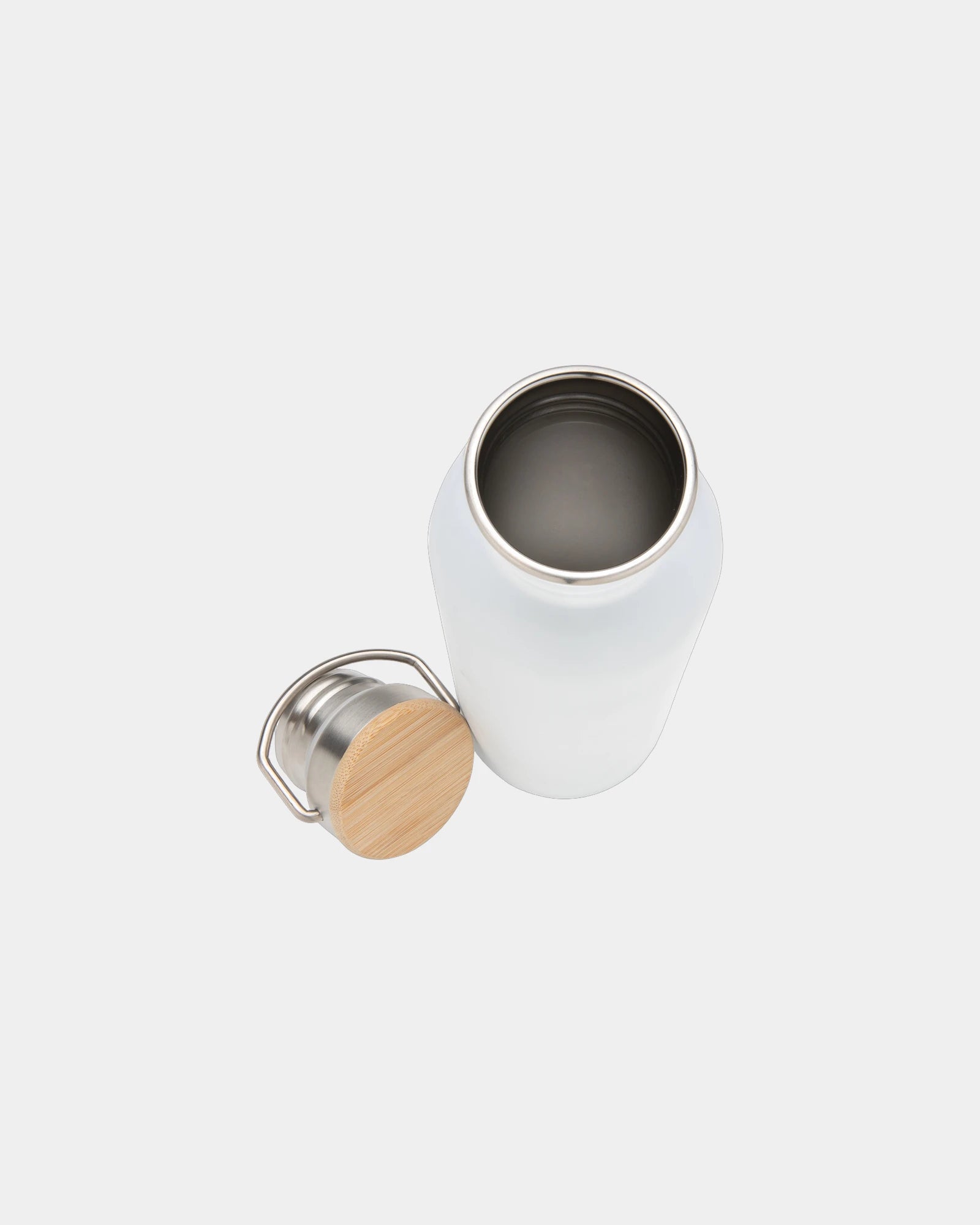 Borraccia acciaio inox coperchio bambù da personalizzare - 7