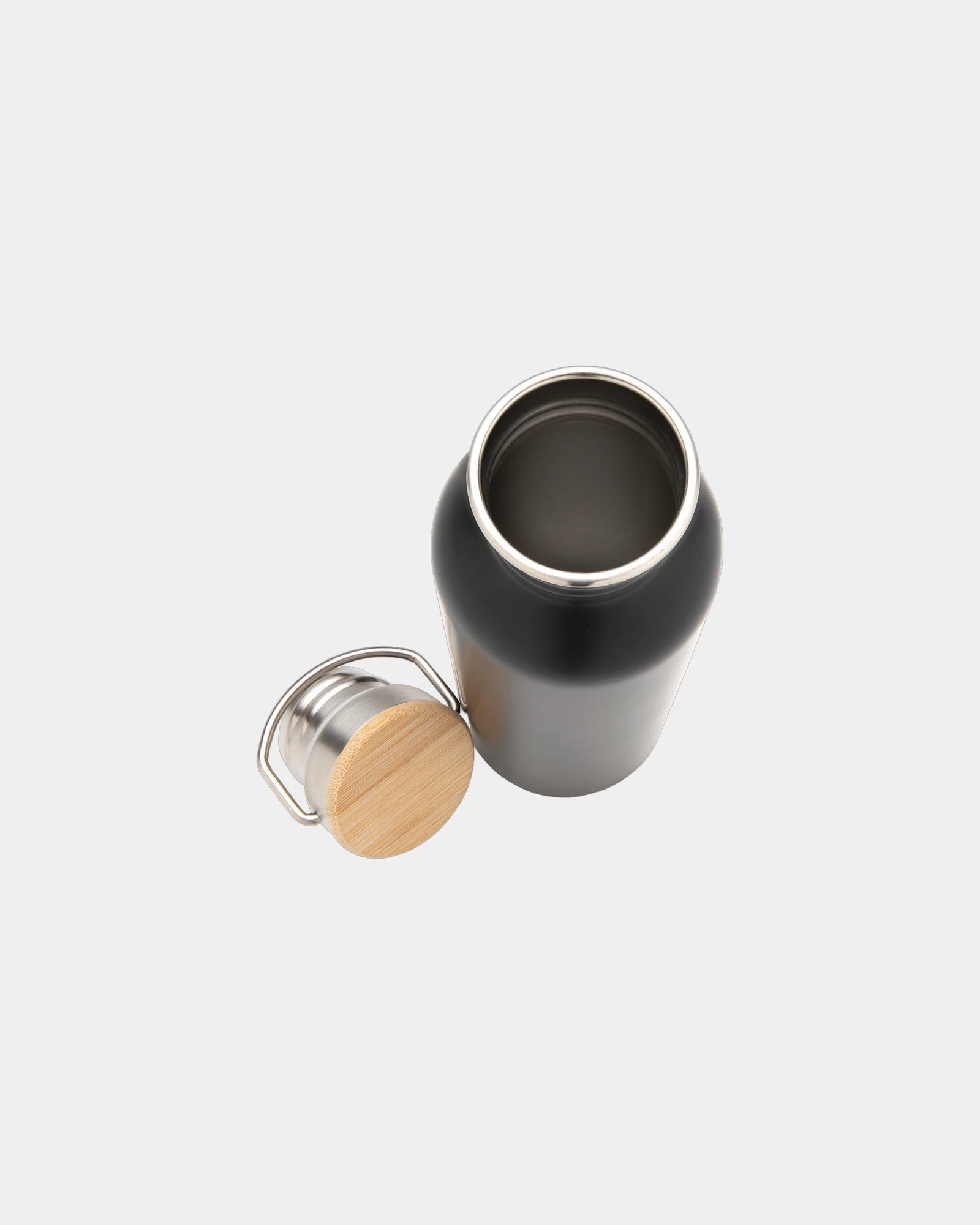 Borraccia acciaio inox coperchio bambù da personalizzare - 3