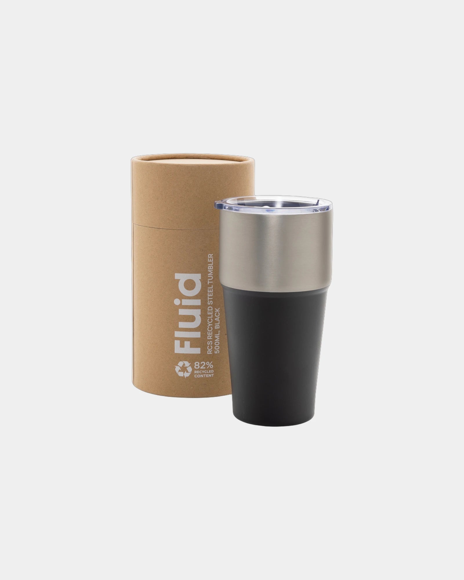 Mug acciaio riciclato RCS 500ml Fluid da personalizzare - 1