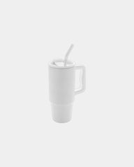Mug termico acciaio riciclato 900ml da personalizzare - Bianco