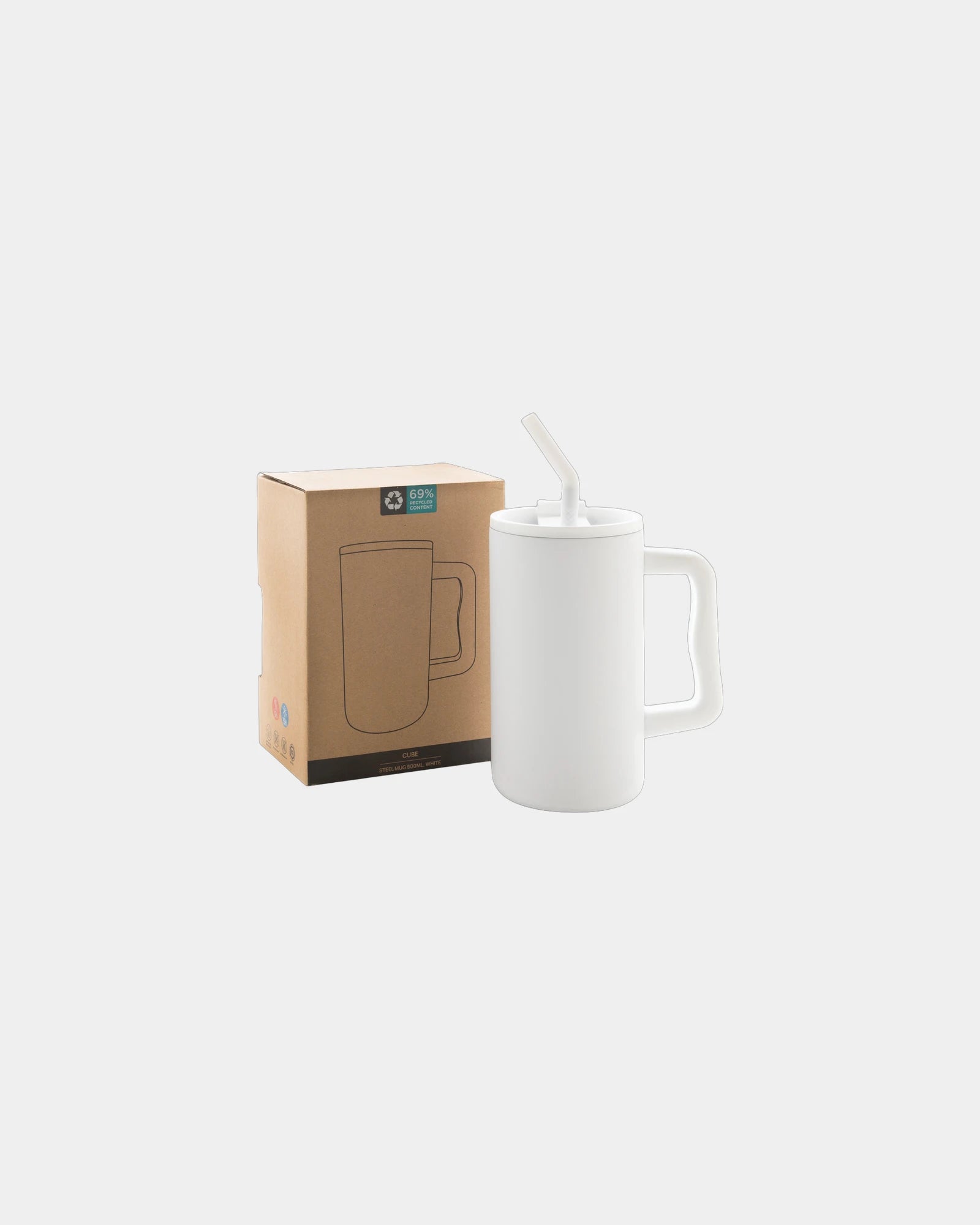 Mug termico acciaio riciclato 800ml da personalizzare - 10