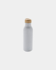 Borraccia acciaio riciclato RCS 600ml da personalizzare - Bianco