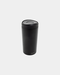 Mug acciaio riciclato 400ml Avira Alix da personalizzare - Nero