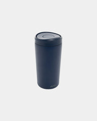 Mug acciaio riciclato 400ml Avira Alix da personalizzare - Blu Navy