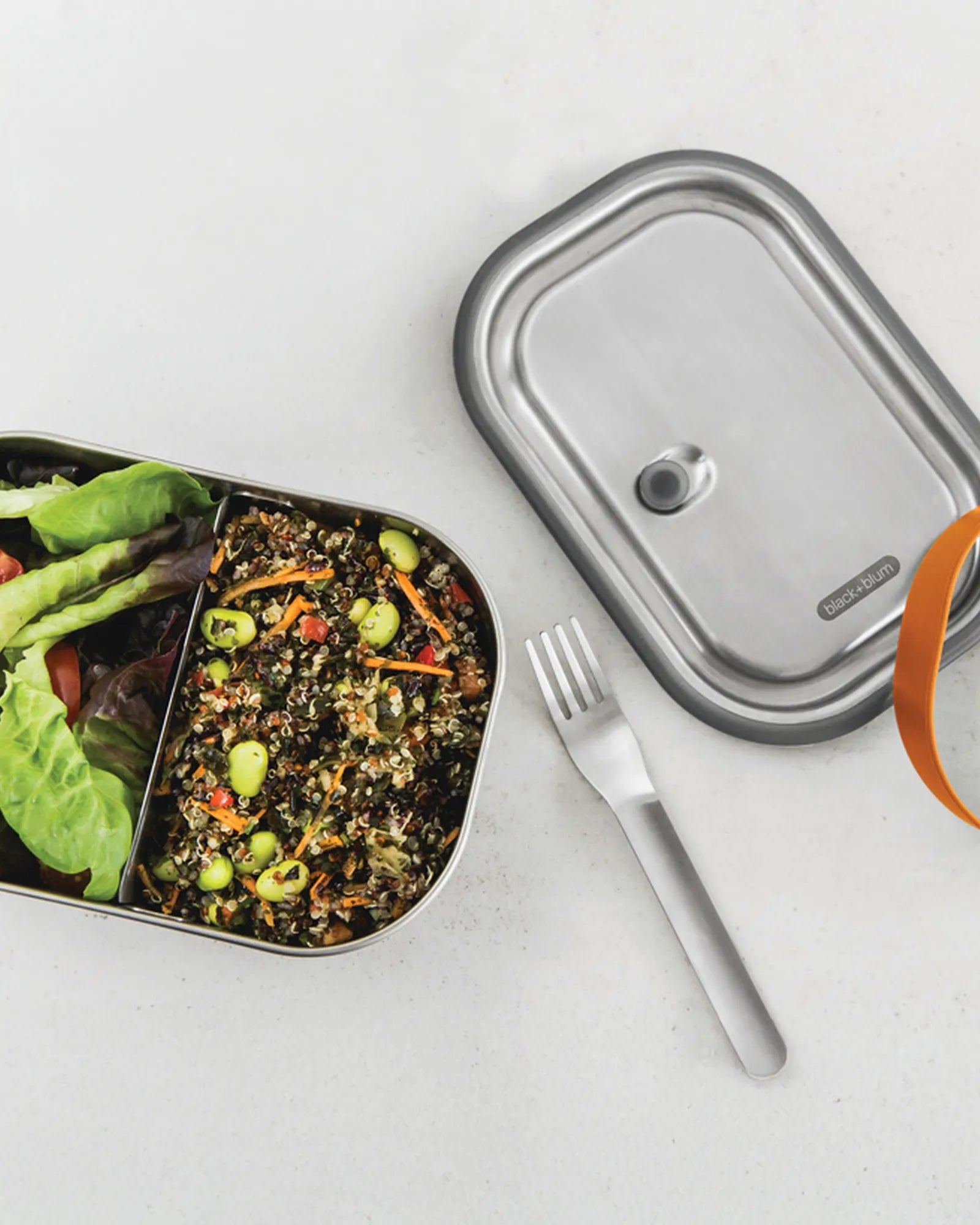 Lunch box acciaio inox 1L Black + Blum da personalizzare - 7