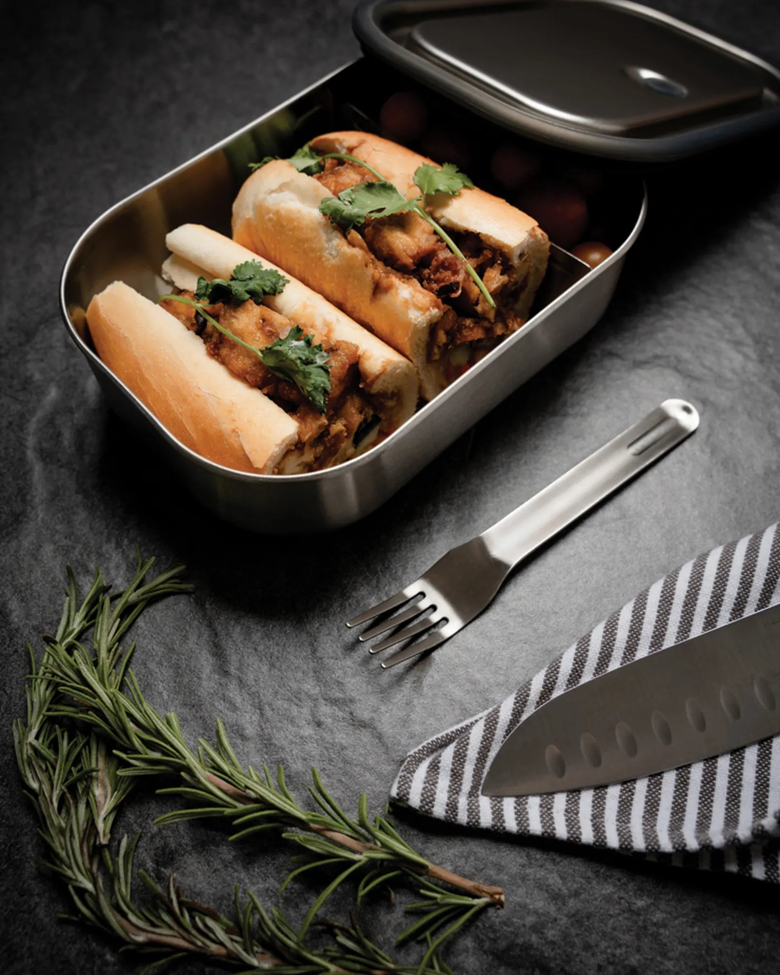 Lunch box acciaio inox 1L Black + Blum da personalizzare - 22