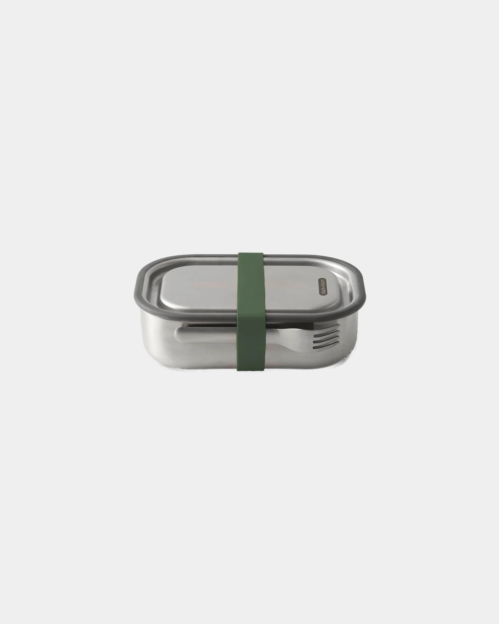 Lunch box acciaio inox 1L Black + Blum da personalizzare - Verde Oliva