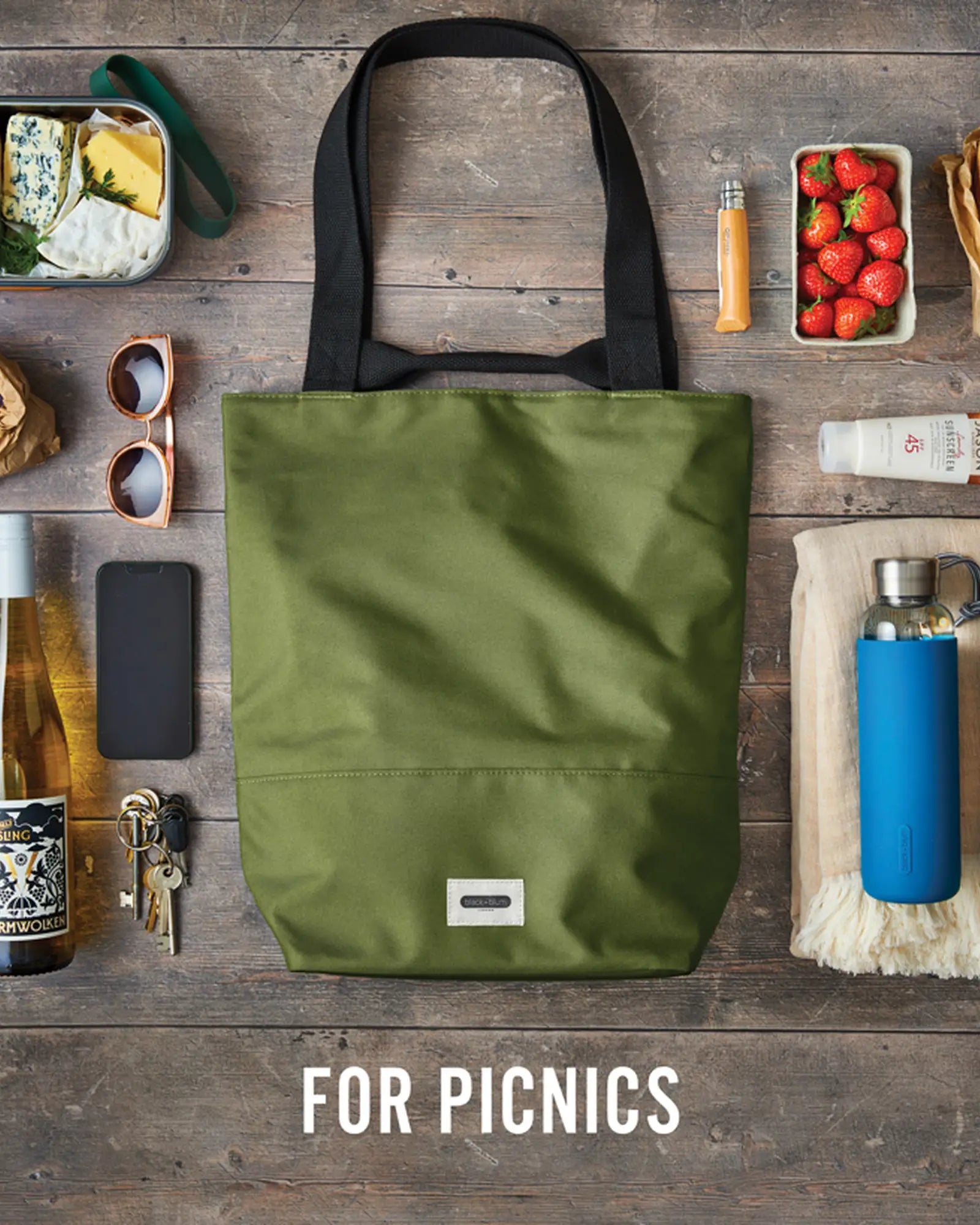 Borsa termica riciclata 16L Black + Blum da personalizzare - 38