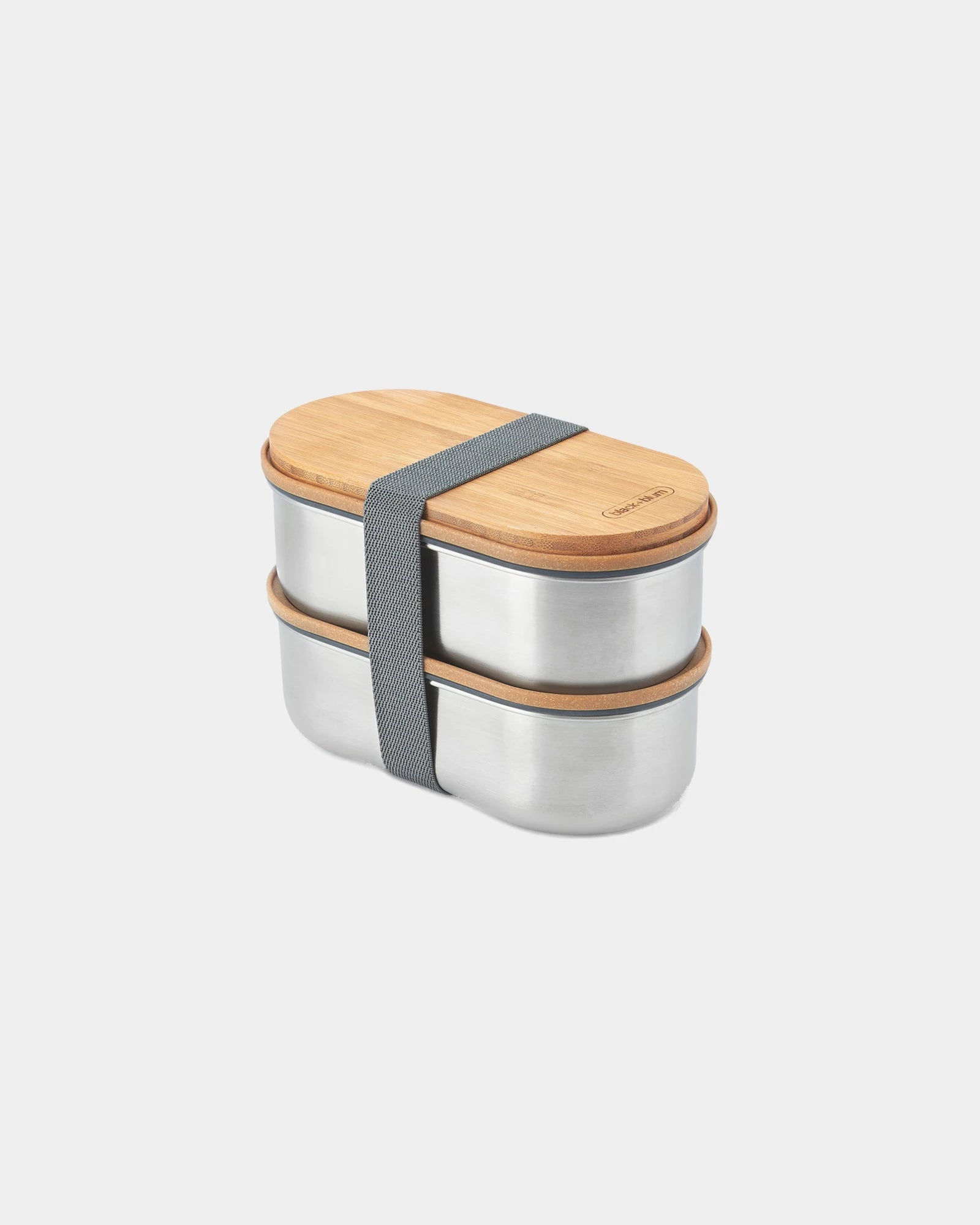 Bento box acciaio inox Black + Blum 1L da personalizzare - Grigio