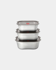 Set 3 lunch box acciaio Black + Blum da personalizzare - 1