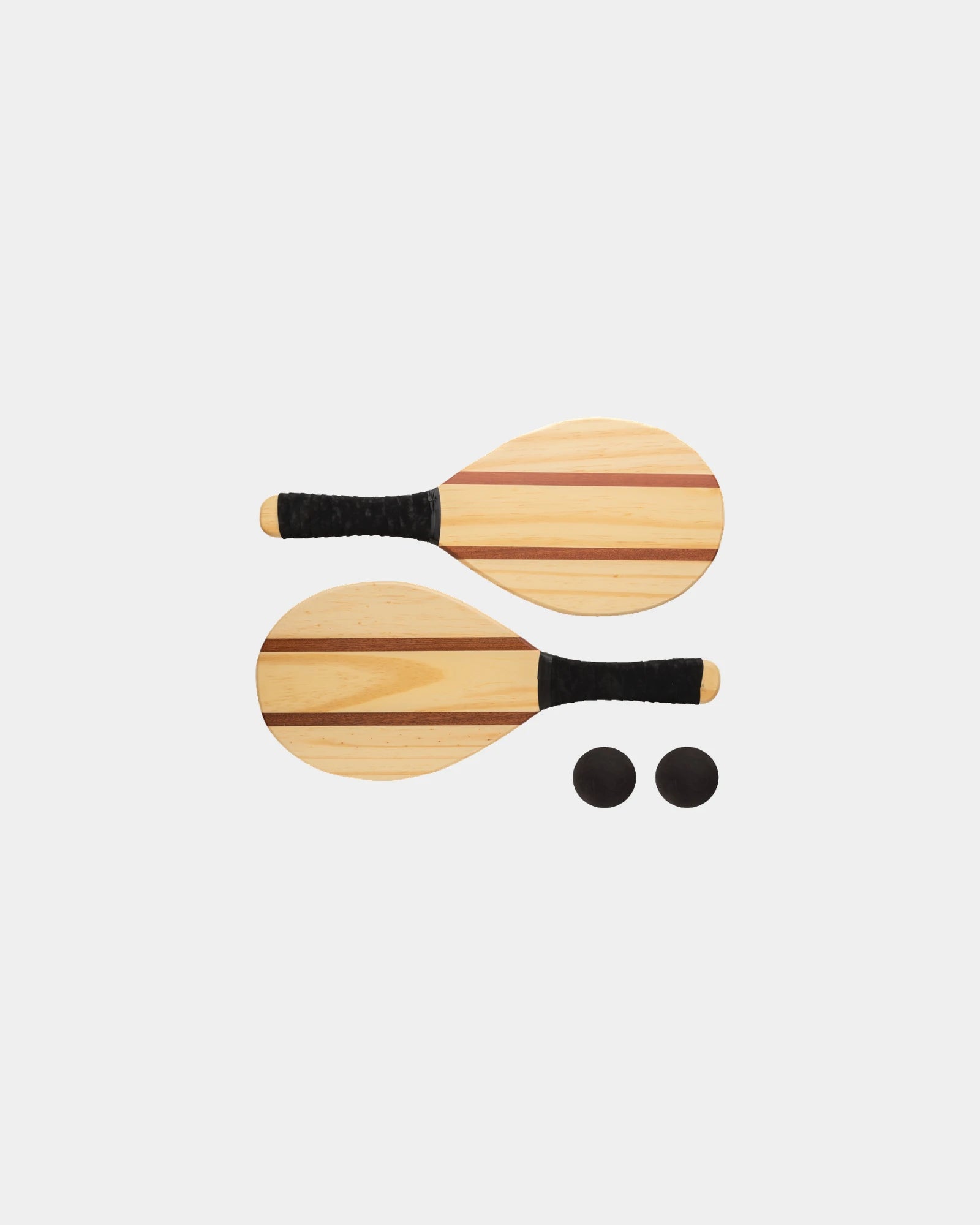 Set racchette frescobol in legno da personalizzare - Marrone