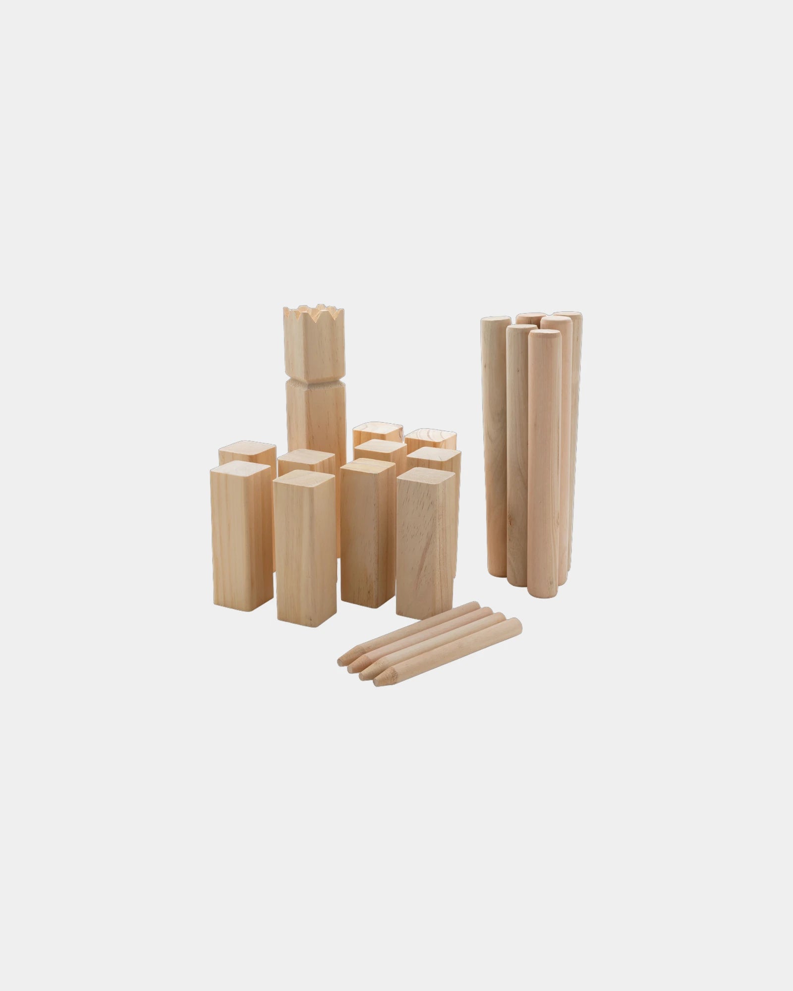 Gioco di Kubb in legno da personalizzare - Marrone