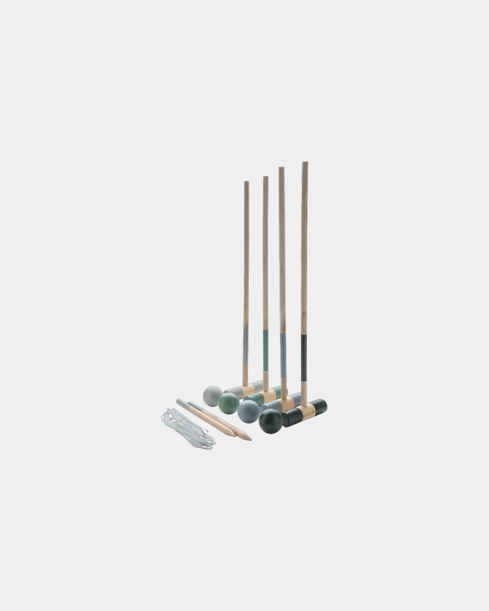 Gioco di croquet in legno per 4 giocatori da personalizzare - Marrone