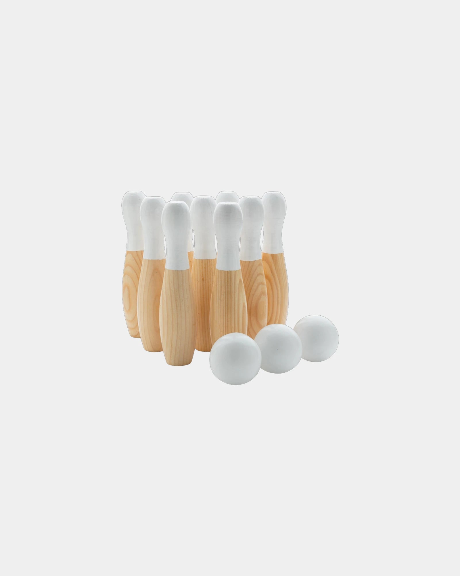 Gioco di birilli in legno da personalizzare - Marrone