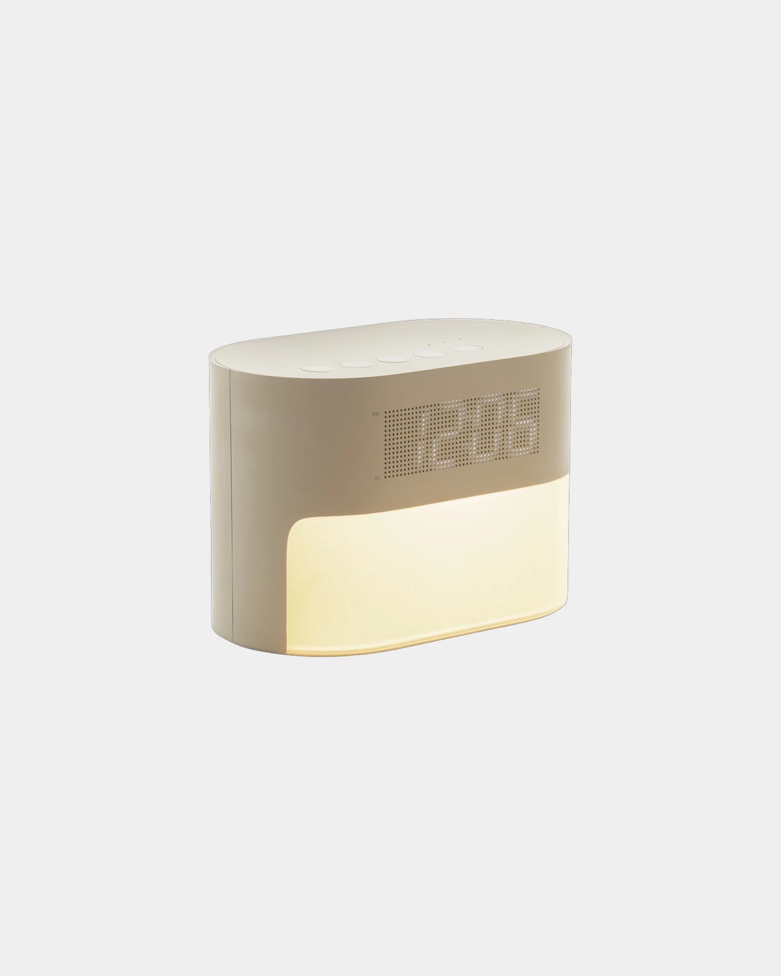 Sveglia rumore bianco plastica riciclata da personalizzare - Beige