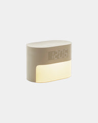 Sveglia rumore bianco plastica riciclata da personalizzare - Beige