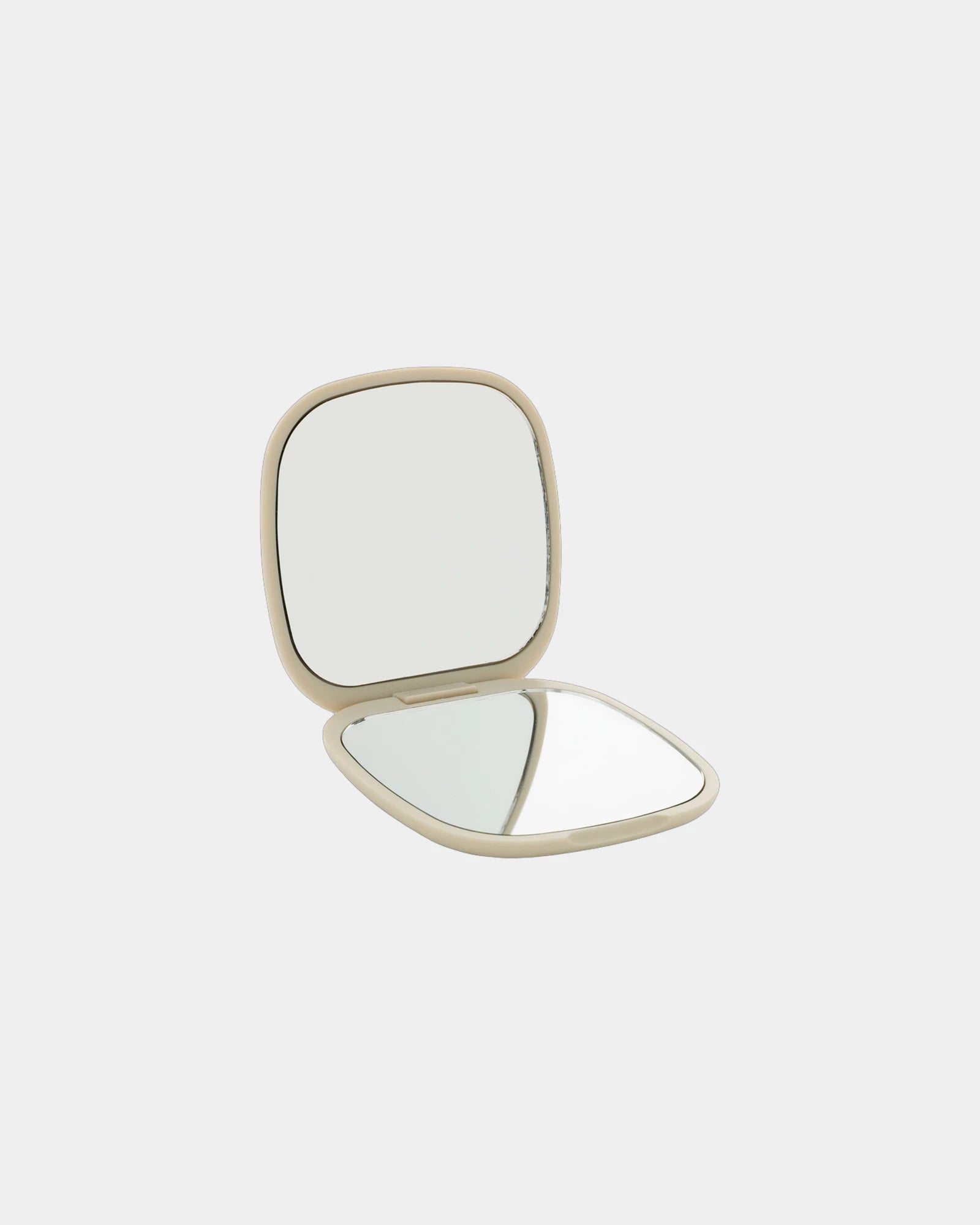 Specchietto tascabile plastica riciclata da personalizzare - Beige