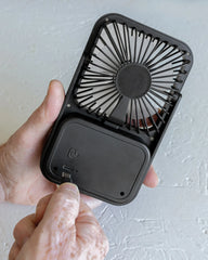 Ventilatore da tavolo plastica riciclata Aervina da personalizzare - 5