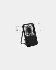 Ventilatore da tavolo plastica riciclata Aervina da personalizzare - 1