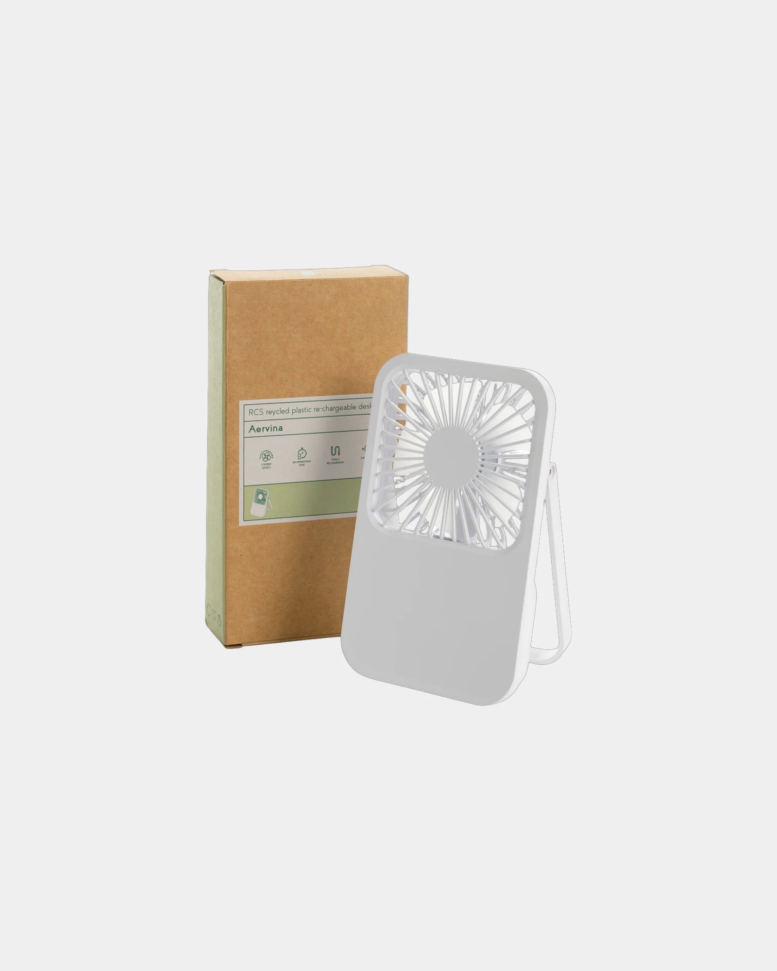 Ventilatore da tavolo plastica riciclata Aervina da personalizzare - 8