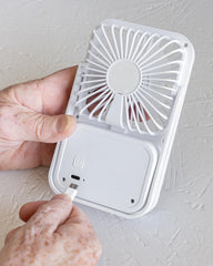 Ventilatore da tavolo plastica riciclata Aervina da personalizzare - 11
