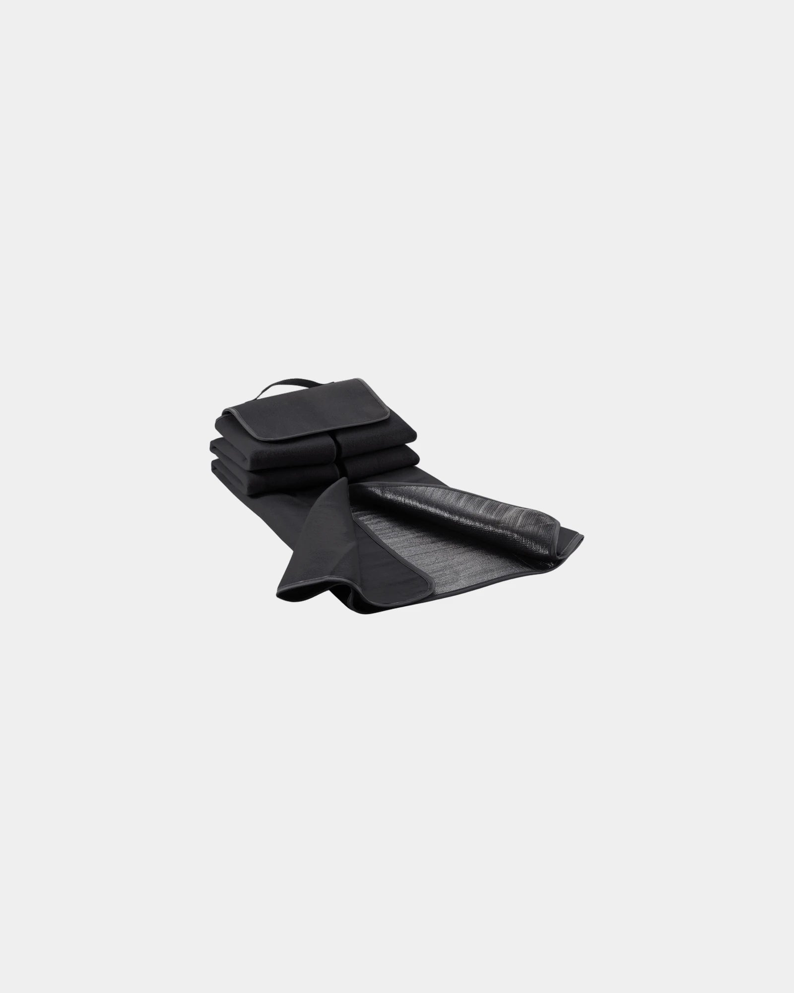 Coperta da picnic pile 130x145 cm da personalizzare - Nero