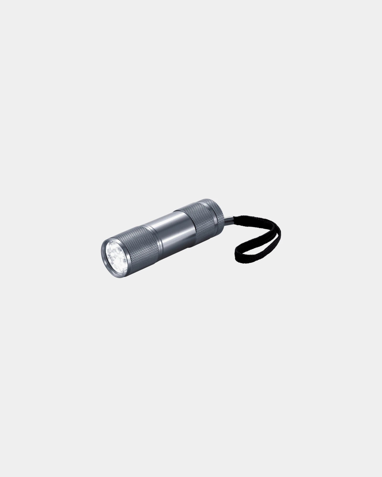 Torcia alluminio 9 LED Quattro da personalizzare - Grigio