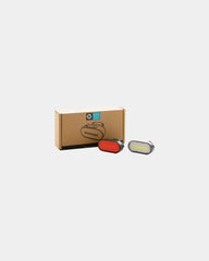 Set luci bici RCS plastica riciclata da personalizzare