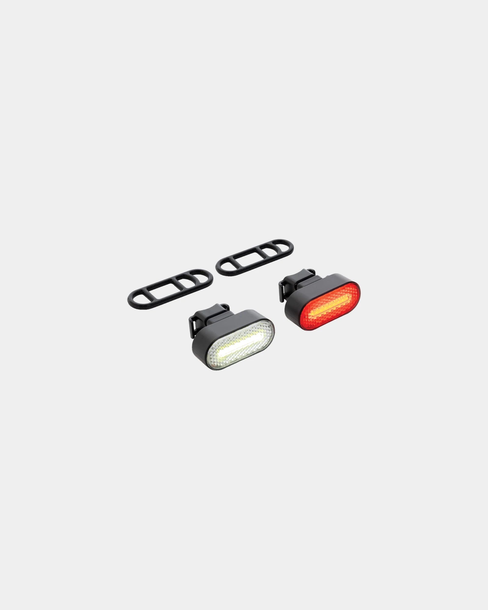 Set luci bici RCS plastica riciclata da personalizzare