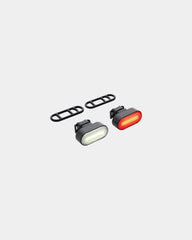 Set luci bici RCS plastica riciclata da personalizzare