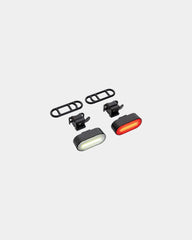 Set luci bici RCS plastica riciclata da personalizzare