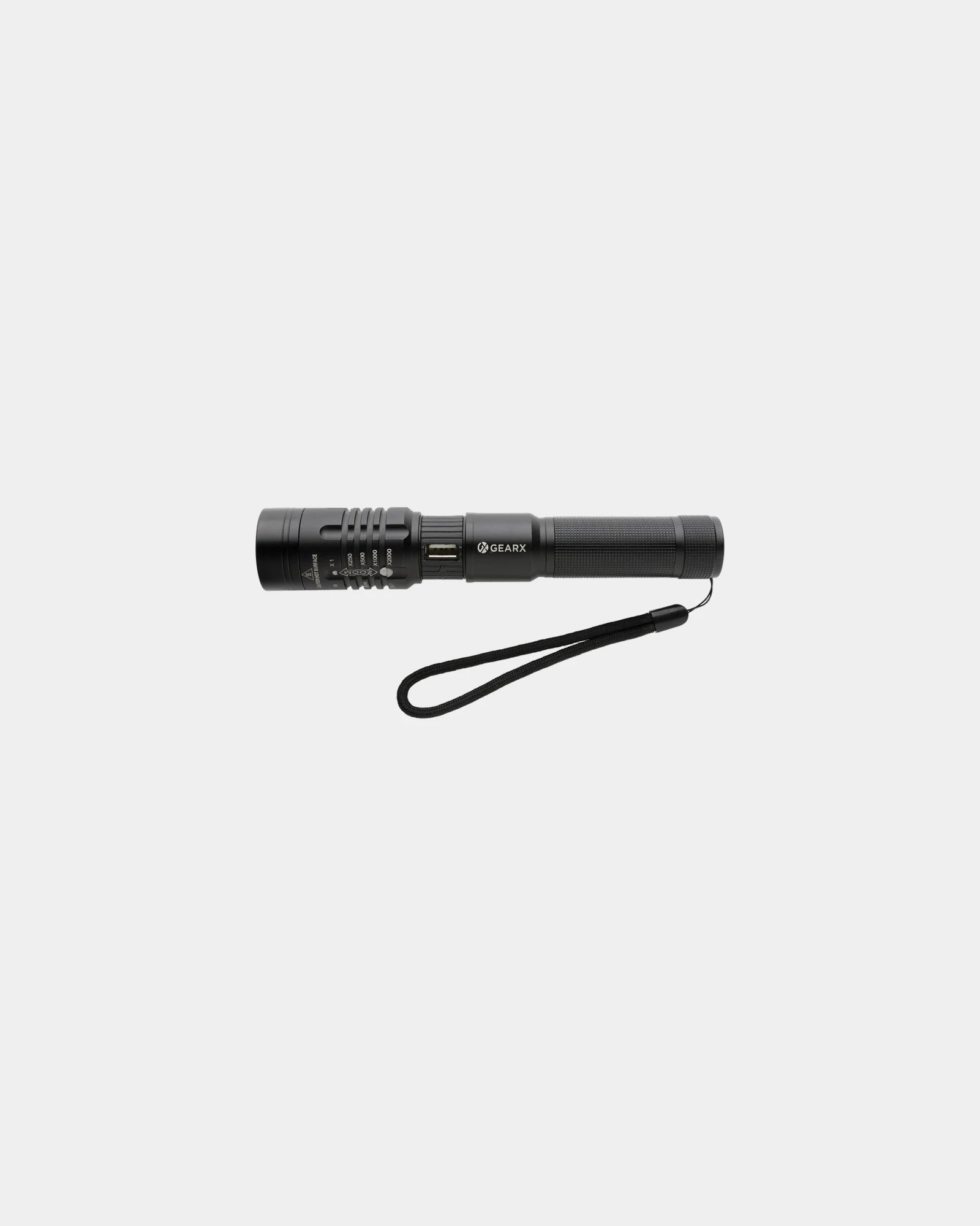 Torcia USB ricaricabile alluminio 1000 lm da personalizzare - 2