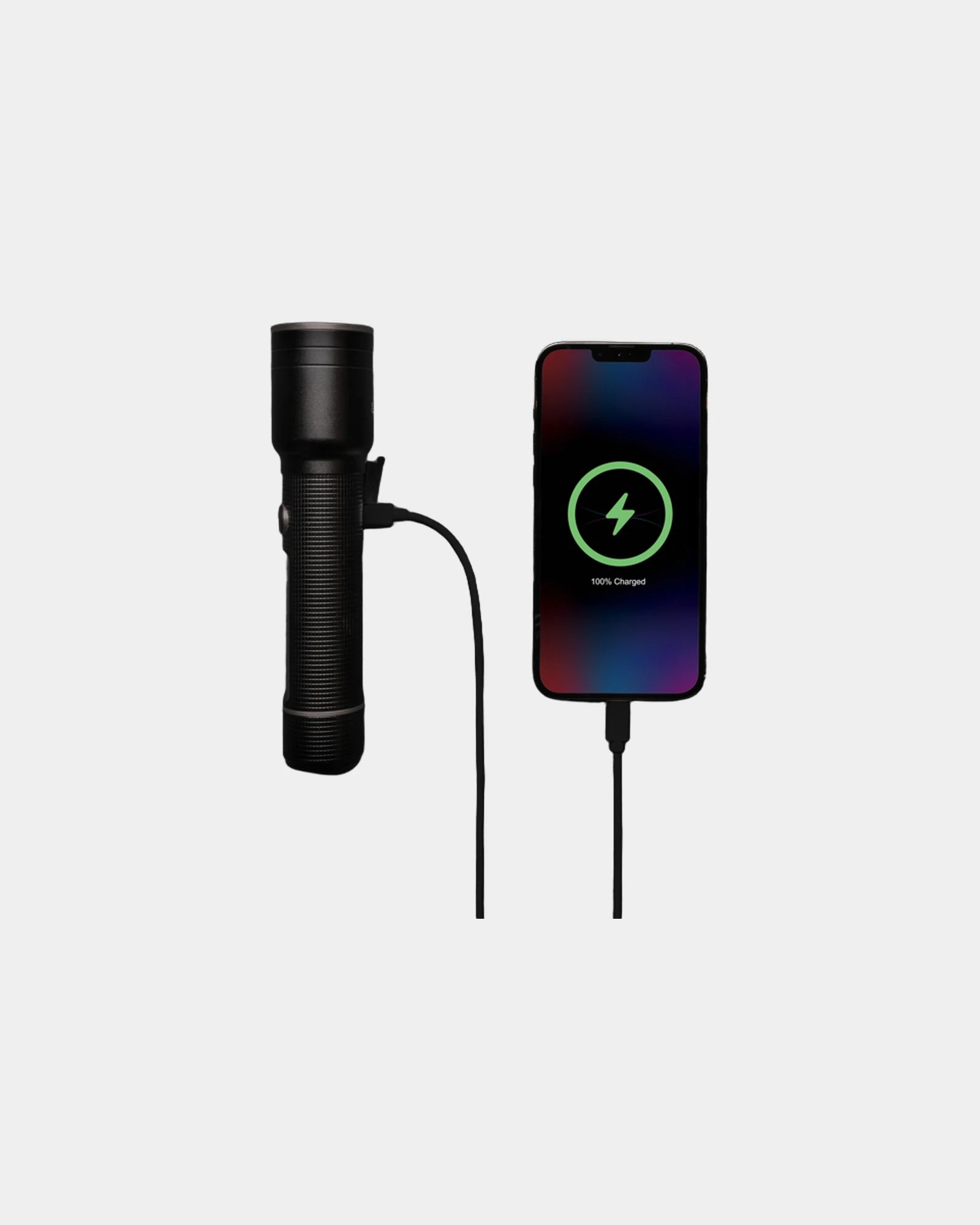 Torcia alluminio riciclato ricaricabile USB da personalizzare - 3