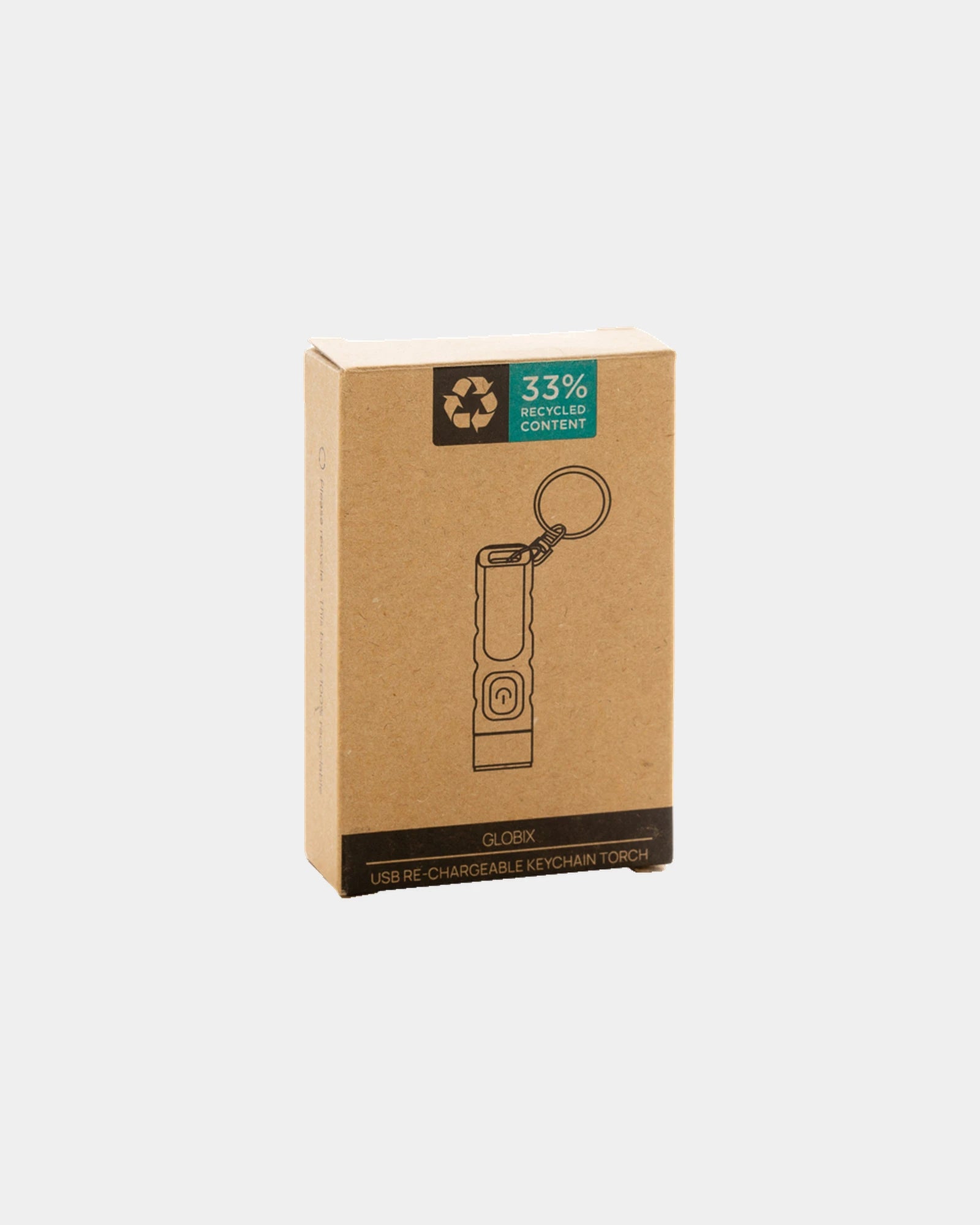 Portachiavi torcia LED ricaricabile USB-C da personalizzare