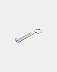 Portachiavi torcia alluminio riciclato RCS da personalizzare - Grigio Argento