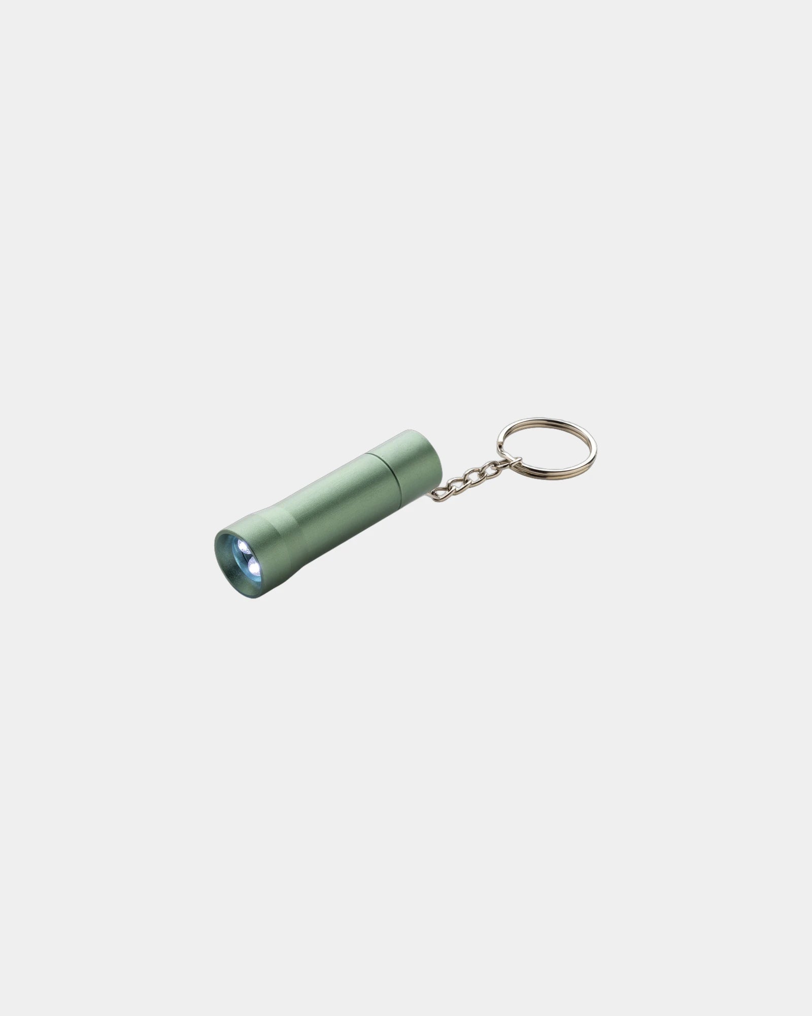 Portachiavi torcia alluminio riciclato RCS da personalizzare - Verde