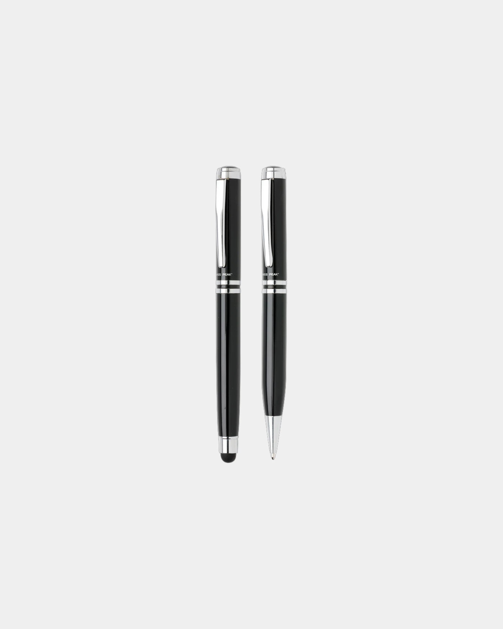 Set penne esecutivo ottone e acciaio da personalizzare - Nero