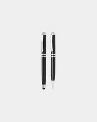 Set penne esecutivo ottone e acciaio da personalizzare - Nero