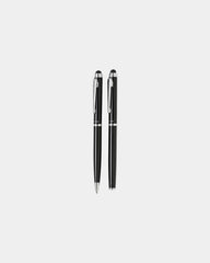 Set penne metallo roller e sfera da personalizzare - Nero