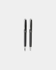 Set penne in ottone e acciaio Héritage da personalizzare - Nero