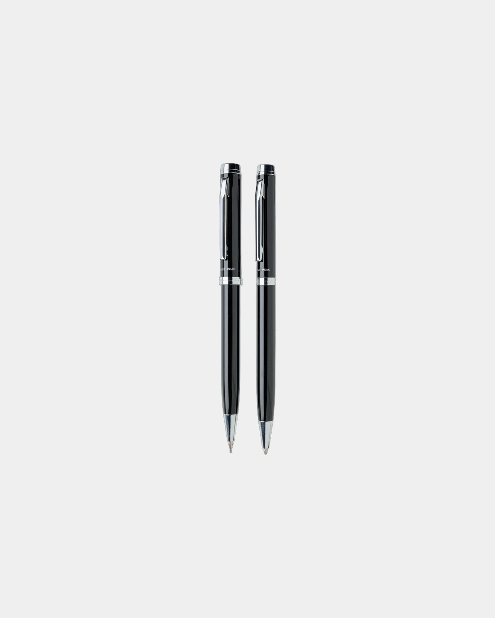Set penne acciaio incisione laser da personalizzare - Nero