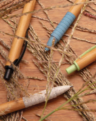 Penna in bambù e fibra di paglia da personalizzare - 4