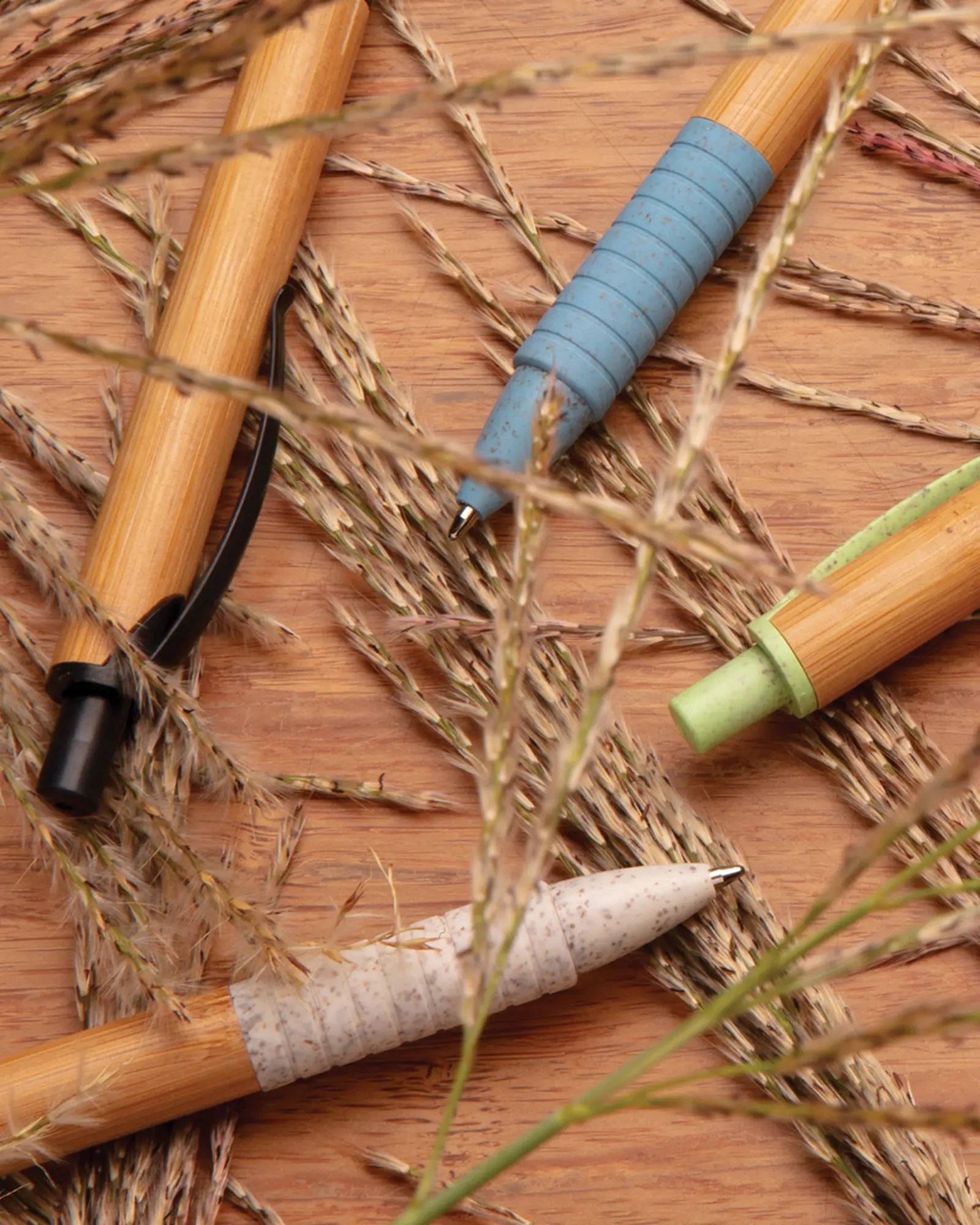 Penna in bambù e fibra di paglia da personalizzare - 8
