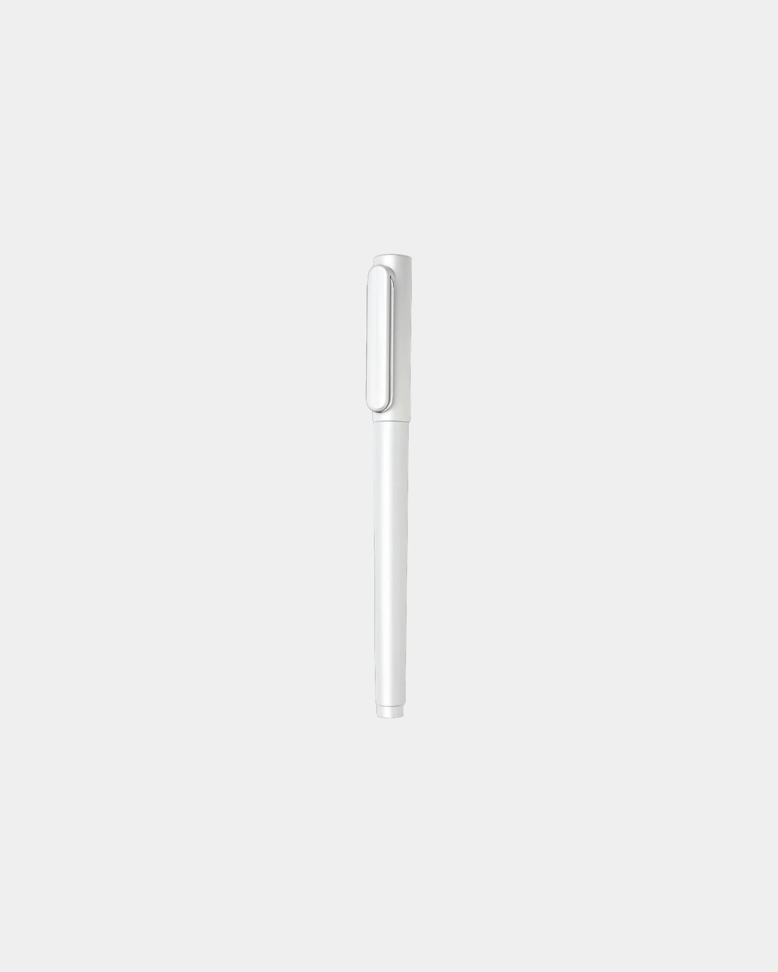 Penna X6 con cappuccio inchiostro fluido da personalizzare - Bianco