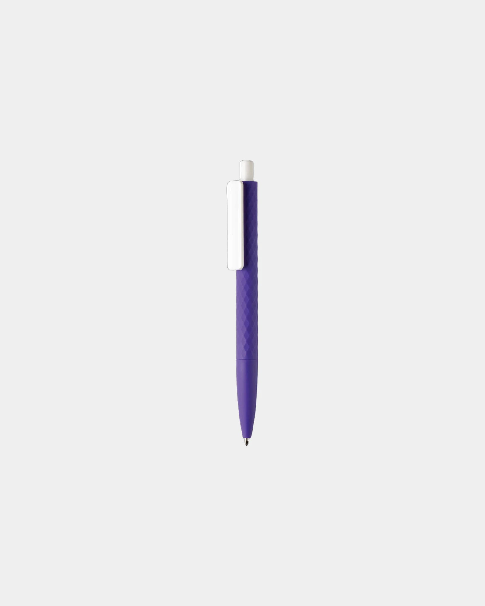 Penna ABS riciclato finitura gomma da personalizzare - Viola